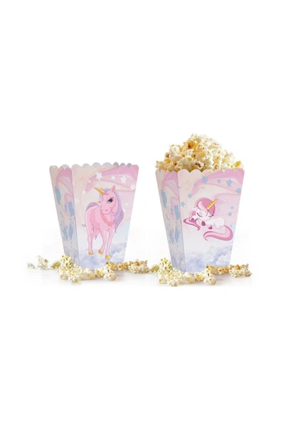 Popcorn Kutusu ( 10'lu) -rainbow Unicorn ürün görseli 1