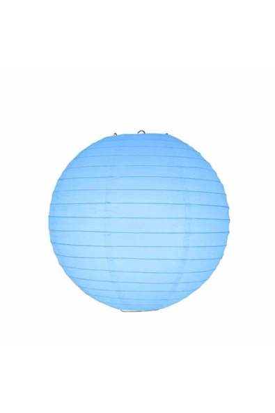 Mavi Kağıt Dekor Fener 20 Cm ürün görseli 1