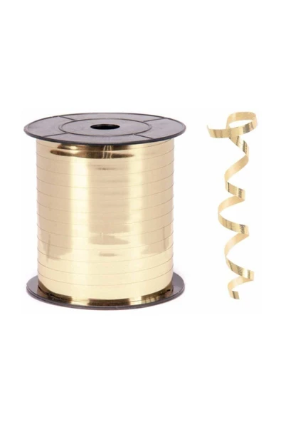 8mm Rafya Şerit 200mt (metalik Altın) ürün görseli 1