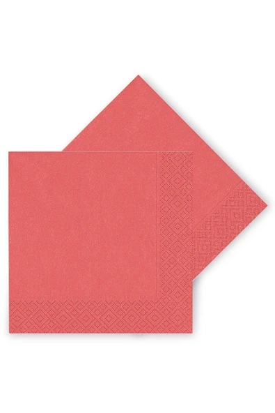 Makaron Kırmızı Peçete 16lı ürün görseli 1