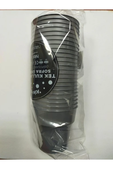 Bardak Plastik Gümüş 24'lü - Resim 2