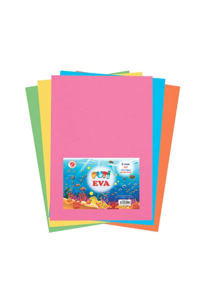 Eva A4 Yapışkanlı Karışık 10lu ürün görseli 1