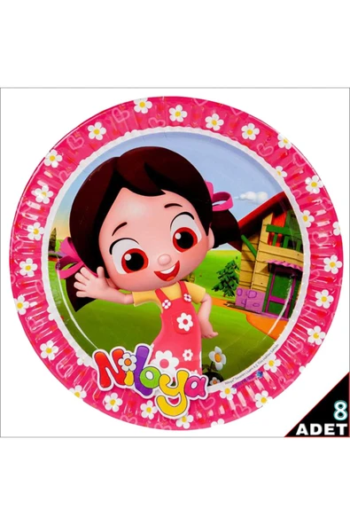 Niloya Karton Tabak - 23cm X 8 Adet - Resim 2