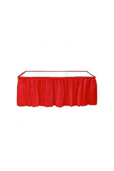 Kırmızı Plastik Masa Eteği 75cm x 4.22cm ürün görseli 1