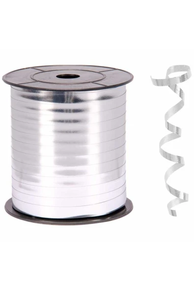 Party Country Şerit ( 8 mm ) Metalik Gümüş ürün görseli 1