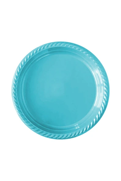 Tek Kullanımlık Plastik Tabak 22cm -Mavi-25 Adet ürün görseli 1