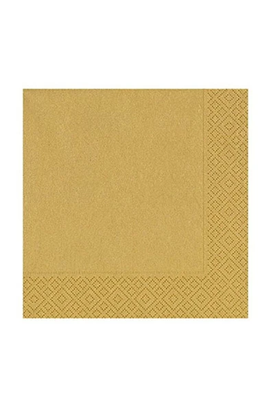 33*33cm Peçete 20'li - Düz Gold ürün görseli 1