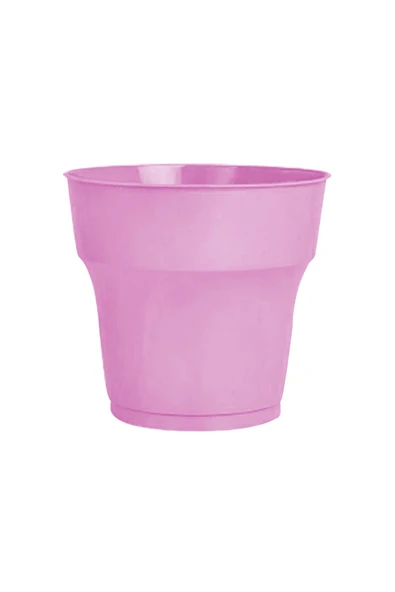 Pembe Tek Kullanımlık Plastik Bardak 24lü ürün görseli 1