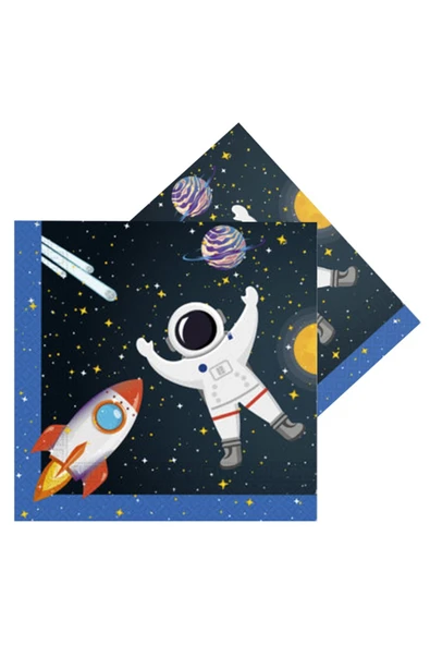 Rocket Space Peçete 33x33cm 20li ürün görseli 1