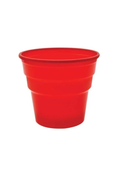 25li Tek Kullanımlık Plastik Bardak Kırmızı ürün görseli 1