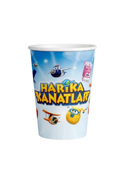 Harika Kanatlar Karton Bardak 8'li ürün görseli 1