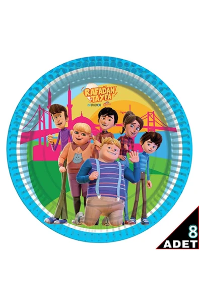 Rafadan Tayfa Karton Tabak - 23cm X 8 Adet - Resim 2