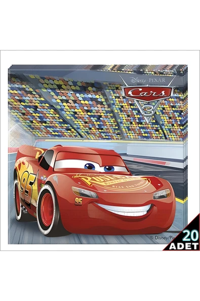Cars 3 - Peçete - 20 Adet - Resim 2
