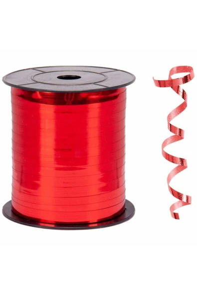Party Country Şerit  8 mm Metalik Kırmızı ürün görseli 1