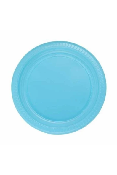 Plastik Tabak 22 Cm (25 'Lİ) Açık Mavi ürün görseli 1