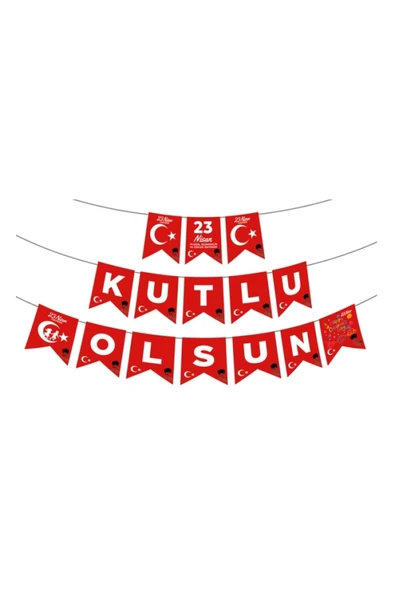 23 Nisan Kutlu Olsun Harf Afiş ürün görseli 1