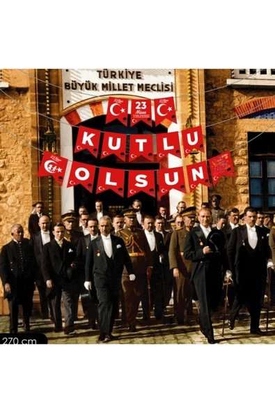 23 Nisan Kutlu Olsun Harf Afiş - Resim 2