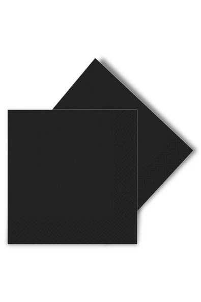 Peçete 33x33 16lı -Siyah- ürün görseli 1