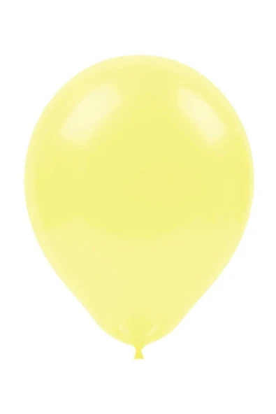 Pastel Açık Sarı Balon 12'li ürün görseli 1
