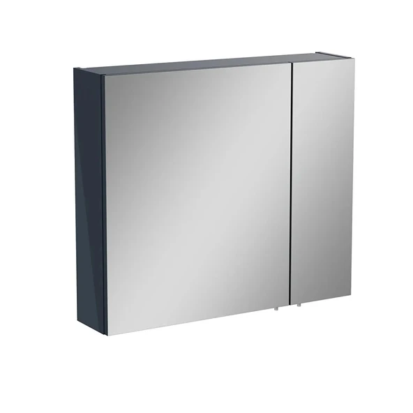 Vitra Mia Asimetrik Dolaplı Ayna, 80 cm, Parlak Antrasit 67705 ürün görseli 1