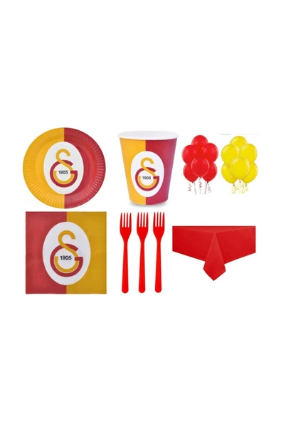 Galatasaray 16 Kişilik Ekonomik Doğum Günü Parti Seti ürün görseli 1
