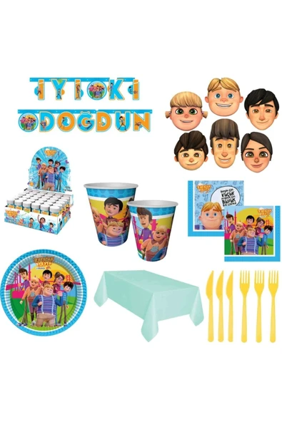Rafadan Tayfa Doğum Günü Seti 8 Kişilik ürün görseli 1