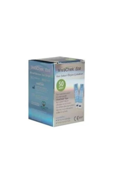 Vivachek Eco Seker Ölçüm Stribi 50 Adet (SKT:06/2027) ürün görseli 1