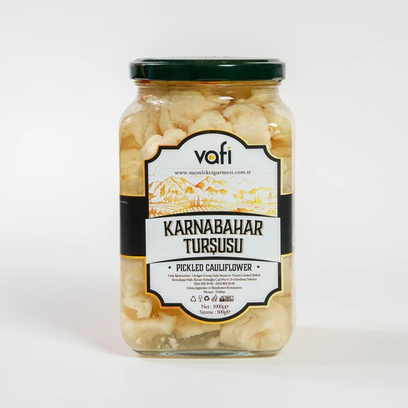 Vafi Turşu Serisi Karnabahar Turşusu 1000cc-500gr 1 ADET ürün görseli 1
