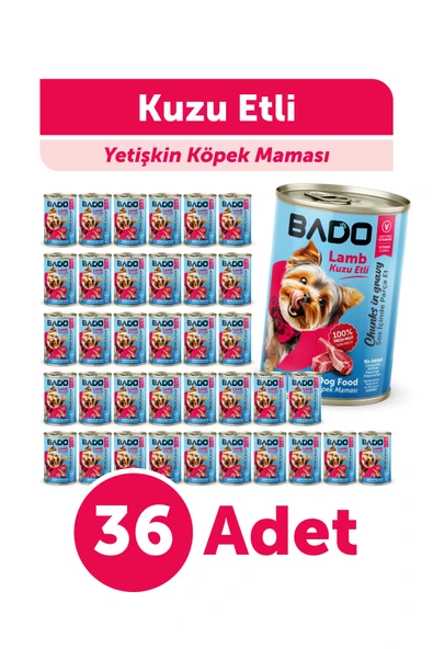 Bado Yetişkin Yaş Köpek Maması Kuzu Etli 400Gr 36'lı ürün görseli 1