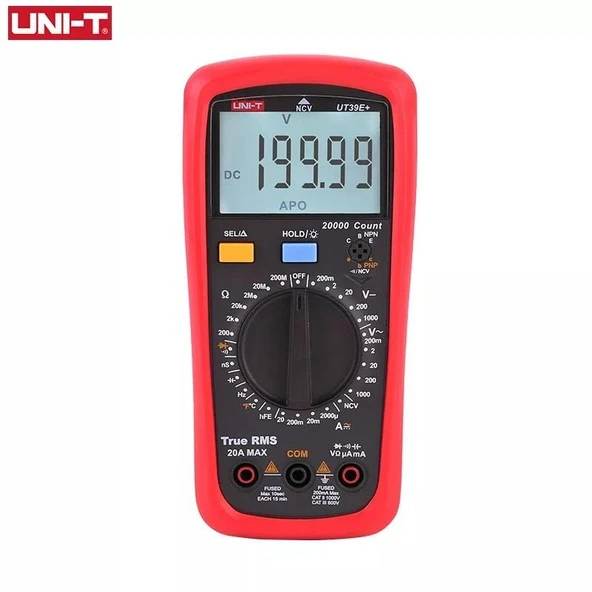 Unit-T Ut 39E+ Dijital Multimetre True Rms Ncv UT39E+ 1000v Ac/dc 20a Ac/dc ürün görseli 1