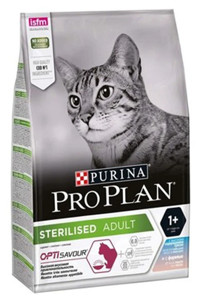 Pro Plan Sterilised Morina Ve Okyanus Balıklı Kısırlaştırılmış Yetişkin Kedi Maması 10 Kg ürün görseli 1