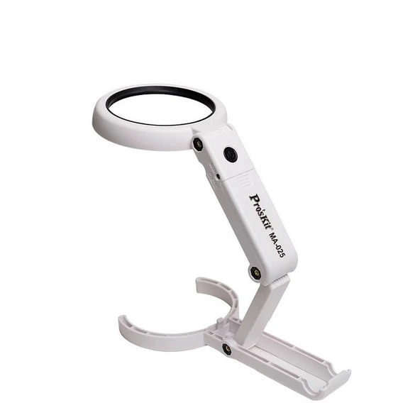 Proskit Ma-025 Katlanabilir Masa ve El Tip Büyüteç Usb Ledli ürün görseli 1