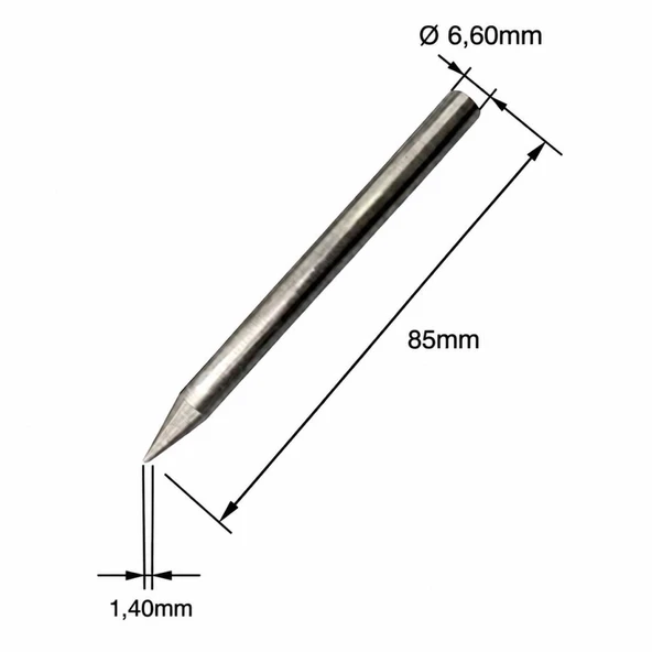 Prolink Hayva Ucu 80W PJ-014-U İçi Dolu Çivi Tip 85mm 6,60Ø ürün görseli 1