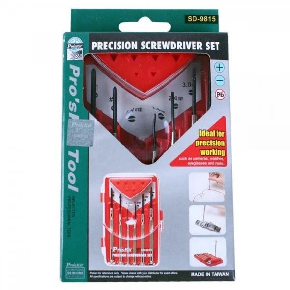 Proskit  SD-9815 Saatçi Tornavida Seti 6 Parça ürün görseli 1
