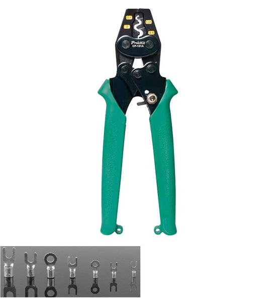 Proskit CP-151A Terminal Pabuç Sıkma Pensesi 0,5-3,5mm² ürün görseli 1