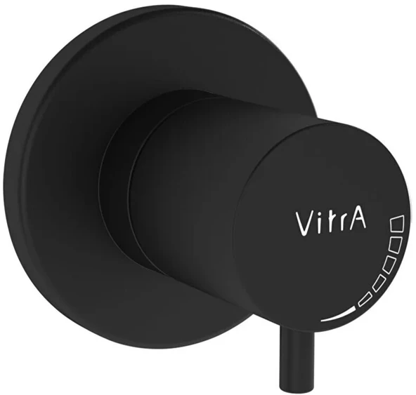 Vitra Stop Valf, Origin, Ankastre (Sıva Üstü Grubu), Mat Siyah, A4145836WTC ürün görseli 1