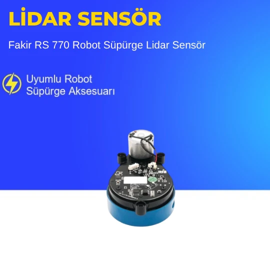 Fakir RS 770 Robot Süpürge Lidar Sensör - Resim 3