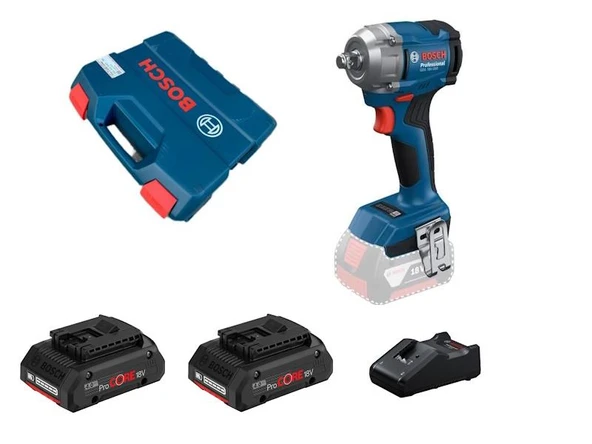 Bosch Gds 18V-350 Procore 2x4.0Ah Çift Akülü Darbeli Somun Sıkma Makinesi ürün görseli 1