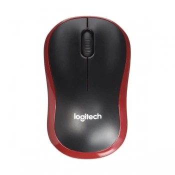 LOGITECH M185 NANO MOUSE KABLSZ BLACK/RED 910-002237 ürün görseli 1