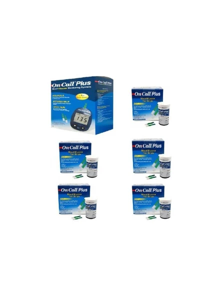On Call Plus Ölçüm Cihazı + On Call Plus Strip 50'Li X 5 KUTU (SKT:10/2027) ürün görseli 1