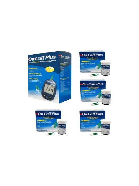On Call Plus Ölçüm Cihazı + On Call Plus Strip 50'Li X 4 KUTU (SKT:10/2027) ürün görseli 1