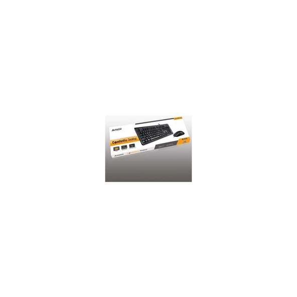 A4 TECH KR-9276 Q USB STANDART KLAVYE+OPTİK MOUSE - Resim 3