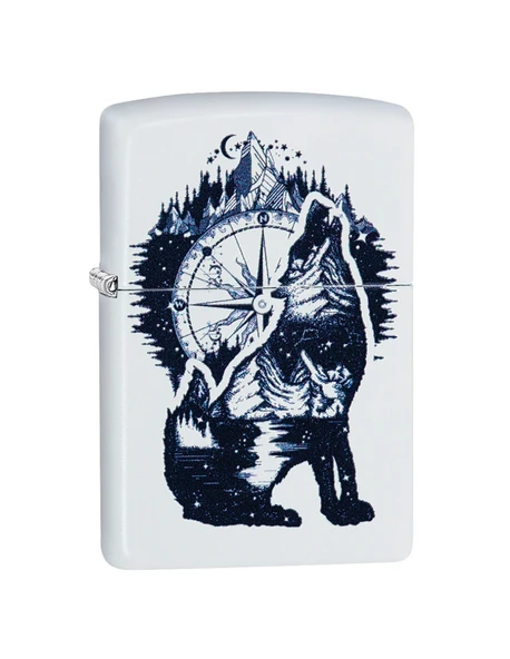 Zippo Wolf Mountain Compass Dizayn Çakmak ürün görseli 1