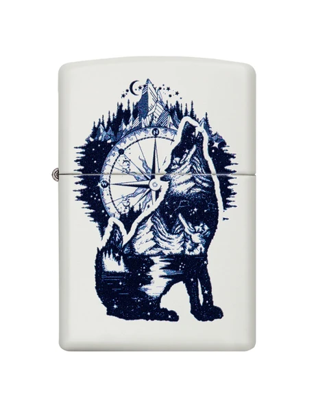 Zippo Wolf Mountain Compass Dizayn Çakmak - Resim 2