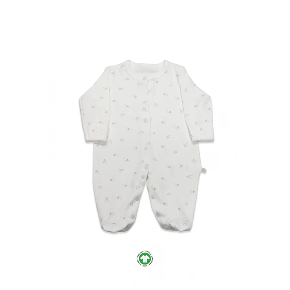 Bistyle Grow İn Love Bebe Tulum 15103 Pembe Ekru ürün görseli 1