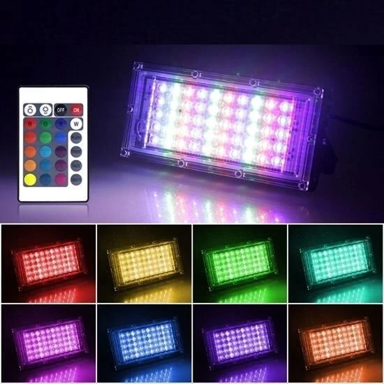 BUFFER® Kumandalı Led Işık Dış Cephe AydınlatmasıÇok Renkli RGBLed Panel Işık PartiLed Aydınlatma ürün görseli 1