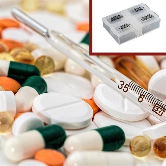 BUFFER® 4 Öğün Günlük Hap İlaç Saklama Taşıma Kutusu İlaç Hatırlatıcı - Resim 7