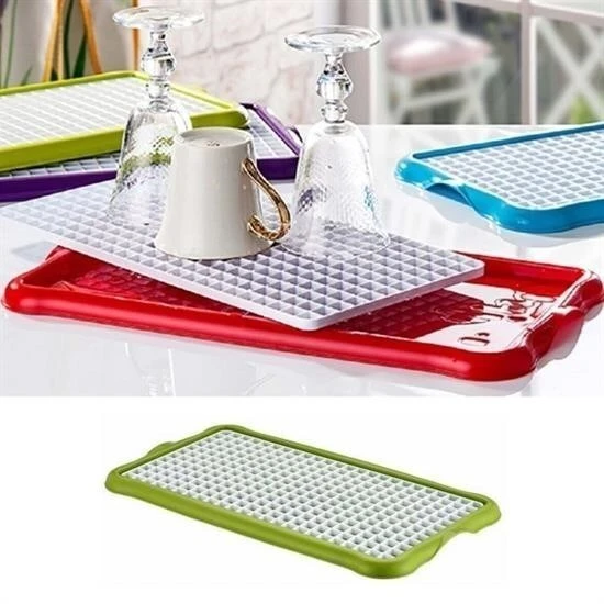 Pratik Lavabo Tezgah Üstü Bulaşık Kurutmalığı Süzmatik 22x40 cm ürün görseli 1