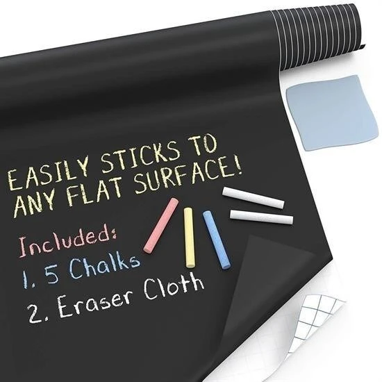 BUFFER® Sticker Rulo Yapışkanlı Çocuk Yazı Yazma Tahtası Yazı Yazma Sticker ürün görseli 1