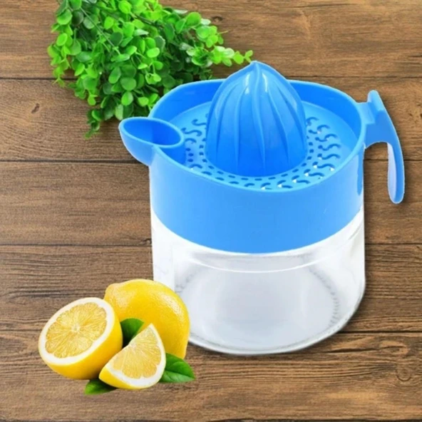 BUFFER® 300ml Cam Hazneli Pratik Limon Narenciye Sıkacağı KC-405 ürün görseli 1